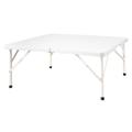 Mesa Plegable Cuadrada Blanca Kanji KJ-CAMPMC01W