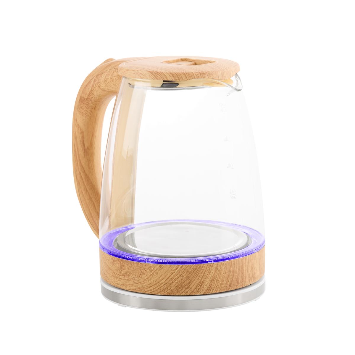 Pava Eléctrica 1,8L Corte Mate De Vidrio Kanji Home KJH-PE15001M-BK