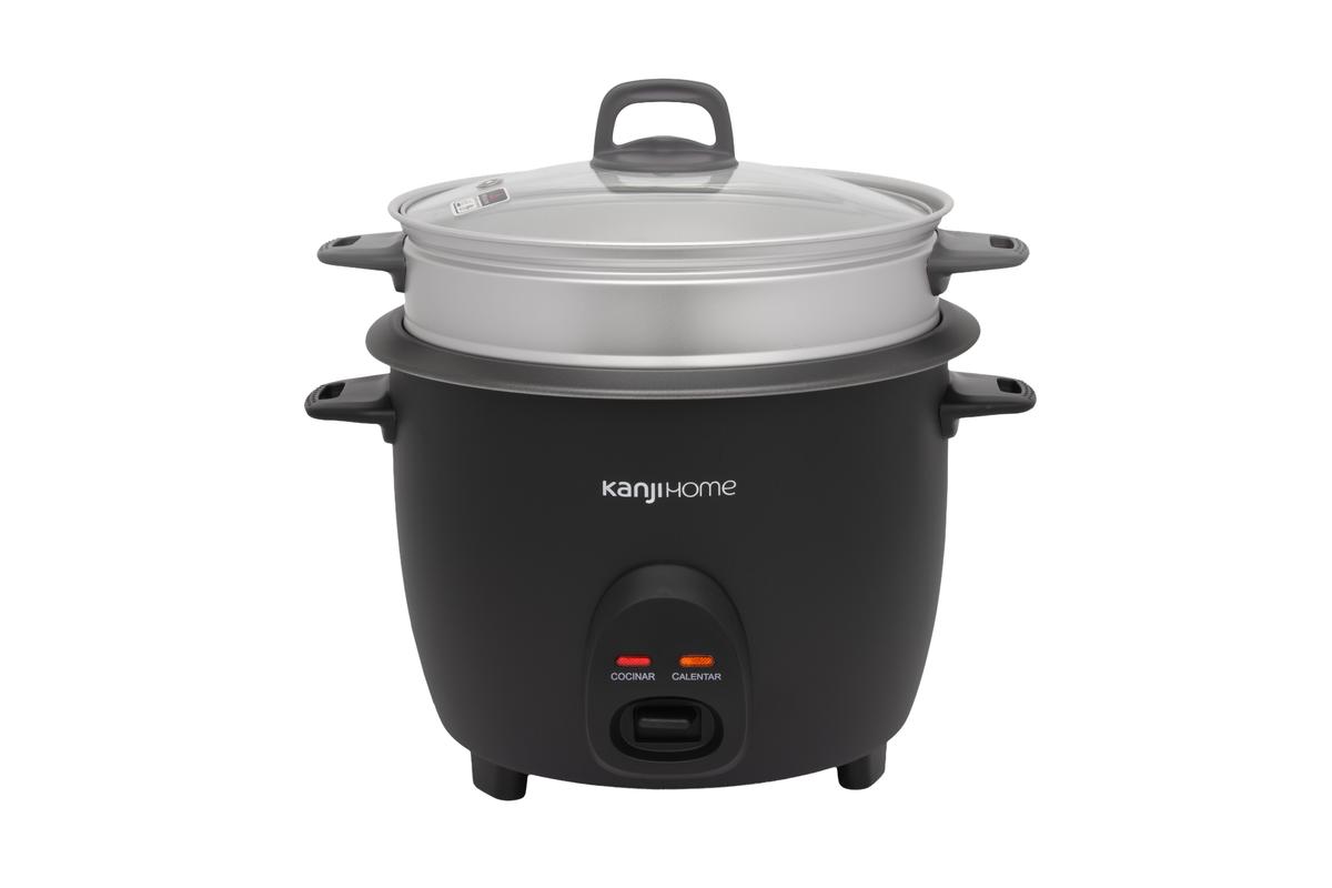 Arrocera 1,8L 2 En 1 Negra Kanji Home KJH-ARRVAPBL