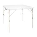 Mesa Plegable Cuadrada Blanca Kanji KJ-CAMPMC01W