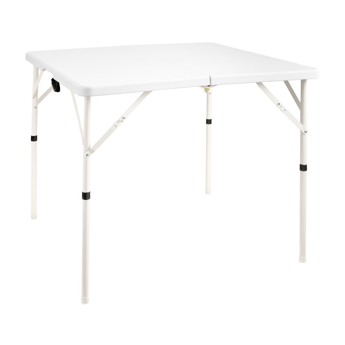 Mesa Plegable Cuadrada Blanca Kanji KJ-CAMPMC01W