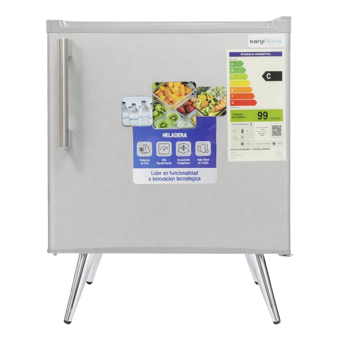 Frigobar Serie 50 Retro Silver Kanji Home KJH-50VIN-S
