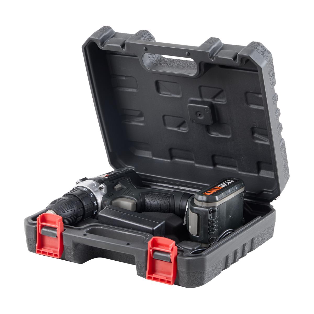 Atornillador Inalámbrico 21V Negro Kanji Tools KJT-AT211PB