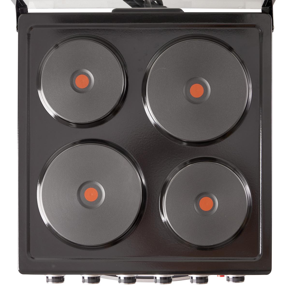Cocina Eléctrica 50×50 Negra Kanji Black KJH-EKB001V