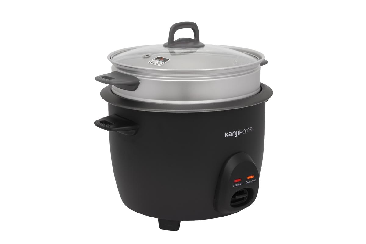 Arrocera 1,8L 2 En 1 Negra Kanji Home KJH-ARRVAPBL