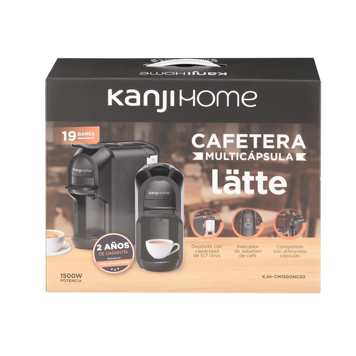 Cafetera Multicápsula Negra Kanji Home KJH-CM1500NC02