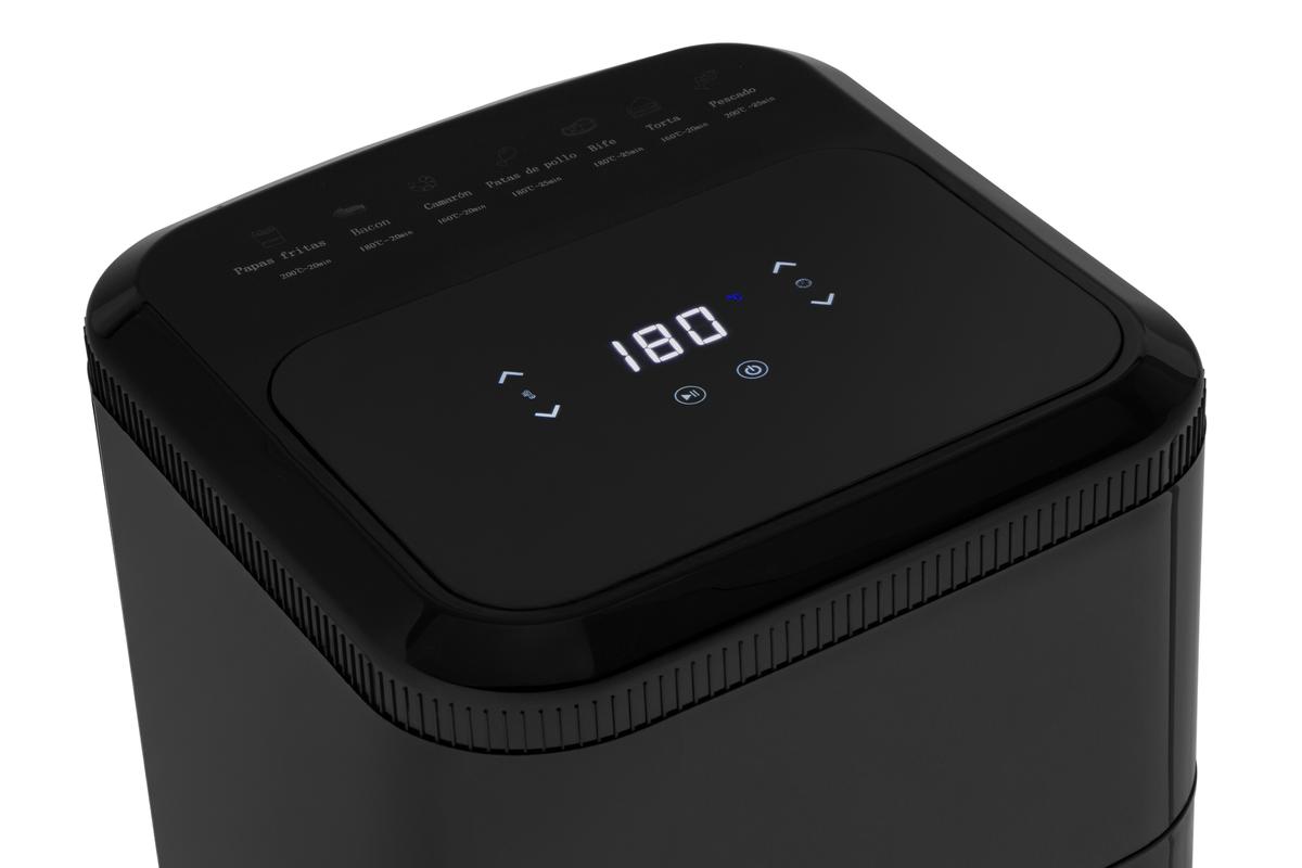 Freidora Por Aire 5L Digital Negra Kanji Home KJH-1400FC