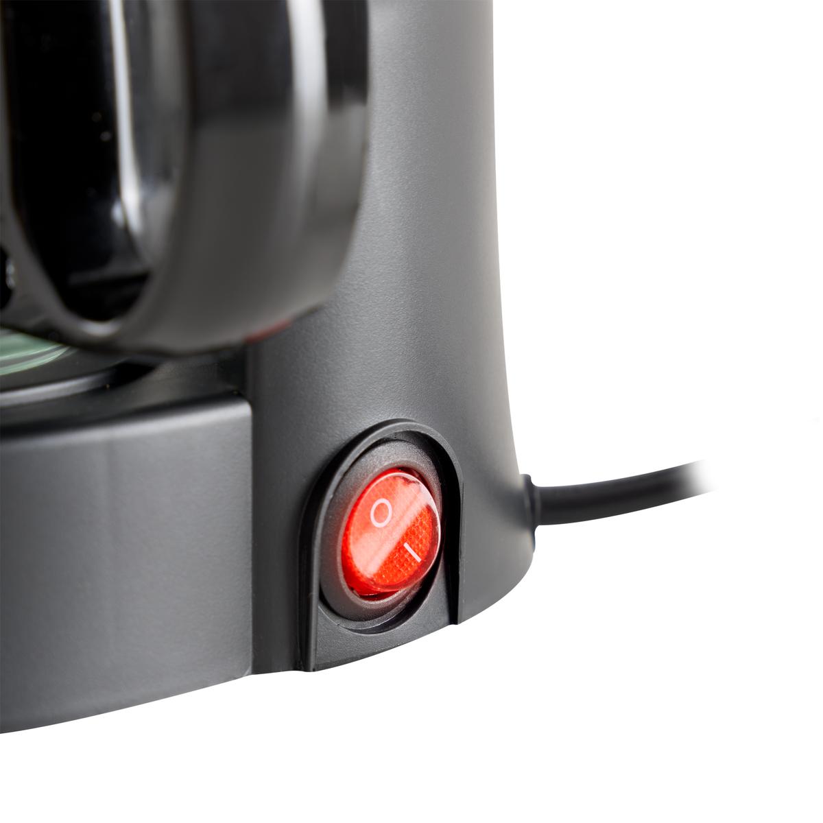 Cafetera Eléctrica 6 Tazas Negra Kanji Home KJH-CMF0800T01