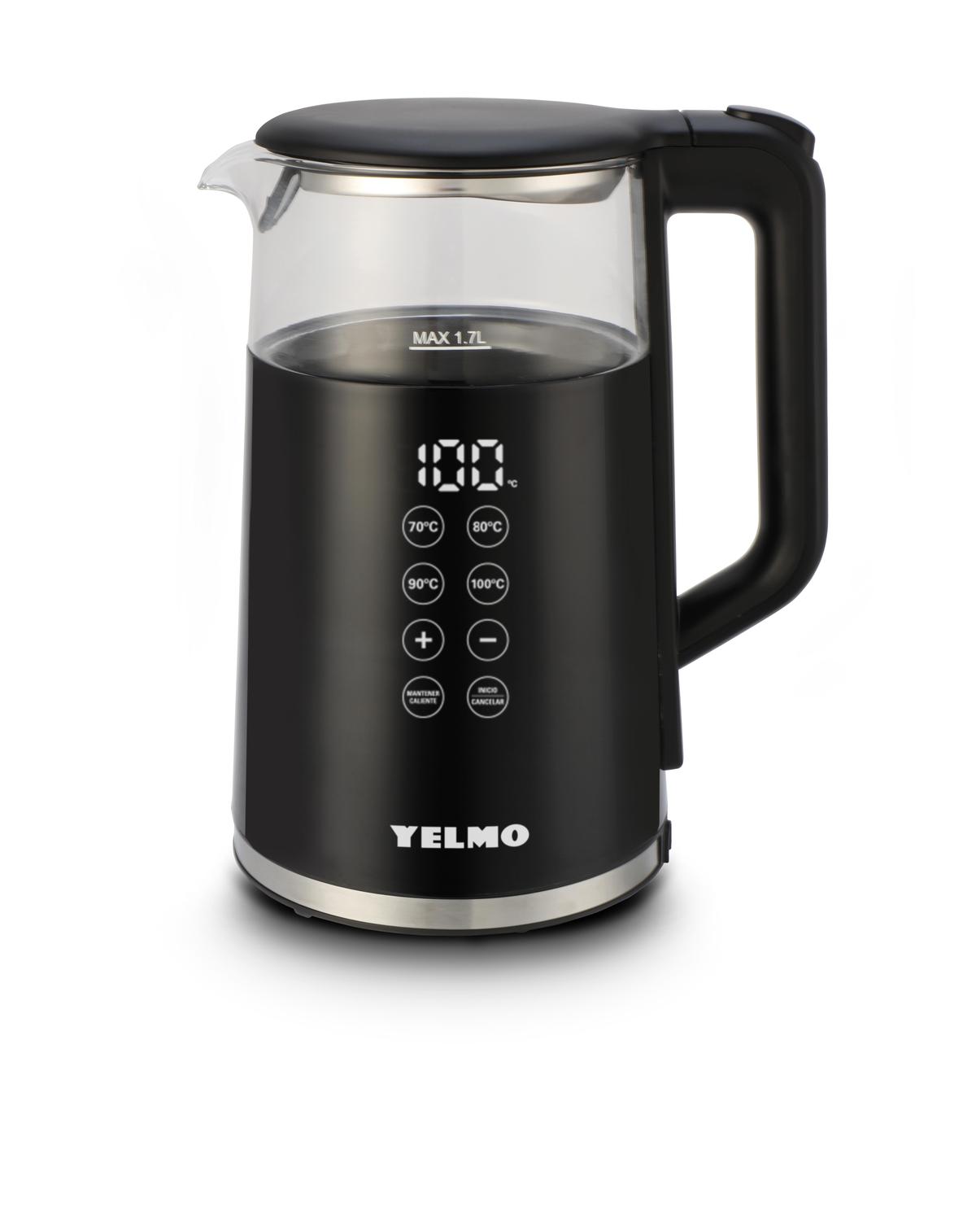 Pava Eléctrica Digital De Vidrio Yelmo PE-3922
