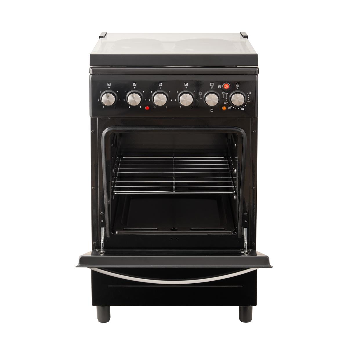 Cocina Eléctrica 50×50 Negra Kanji Black KJH-EKB001V