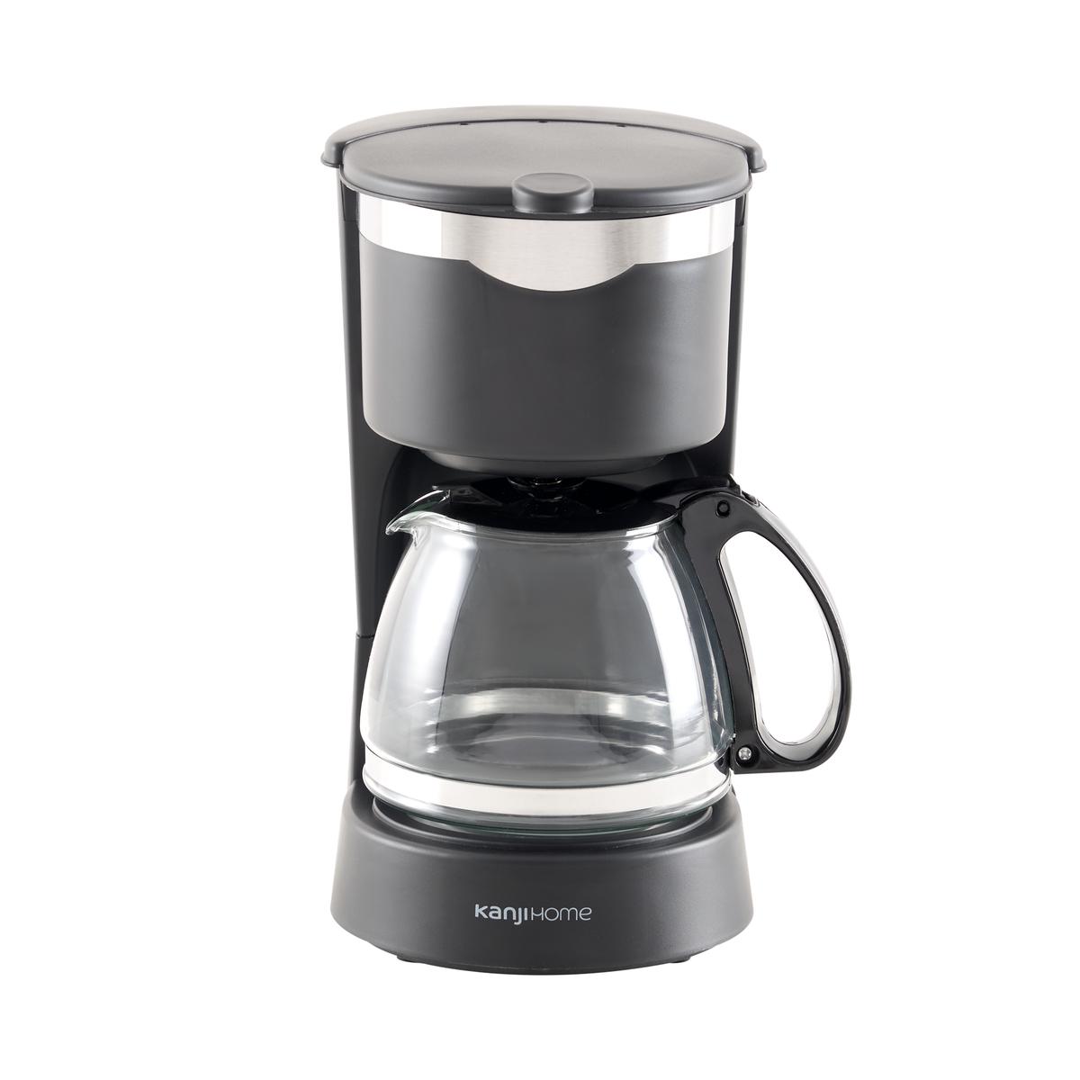 Cafetera Eléctrica 6 Tazas Negra Kanji Home KJH-CMF0800T01
