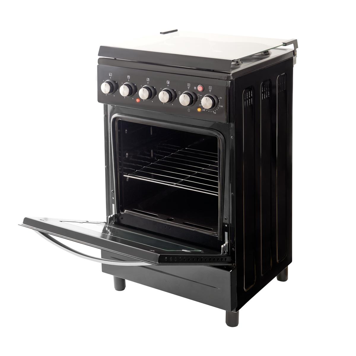 Cocina Eléctrica 50×50 Negra Kanji Black KJH-EKB001V
