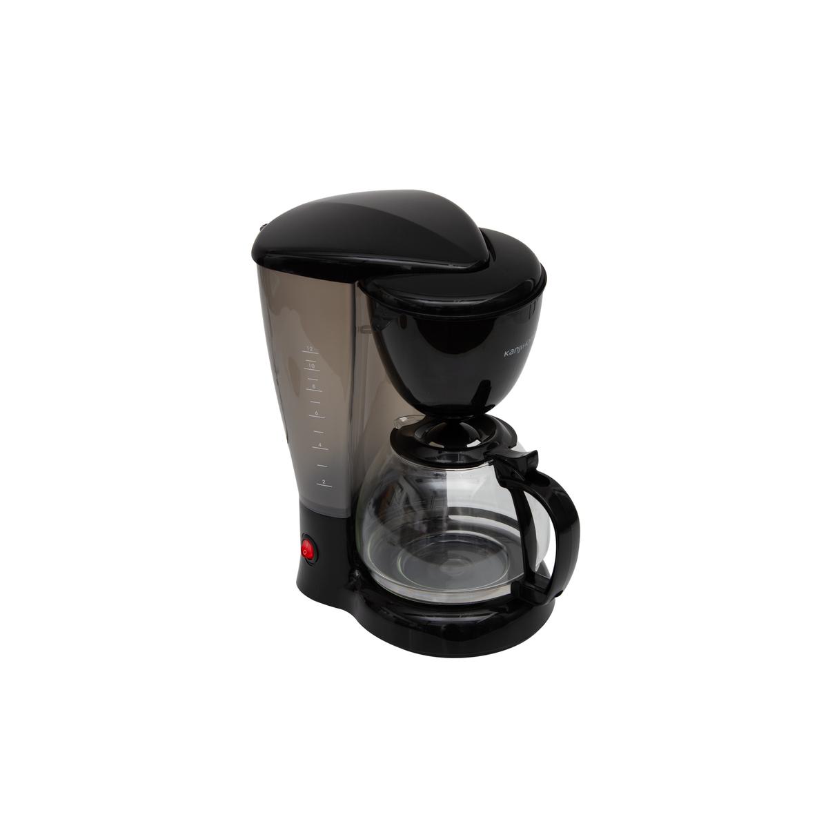 Cafetera Eléctrica 12 Tazas Negra Kanji Home KJH-CMF0800S02