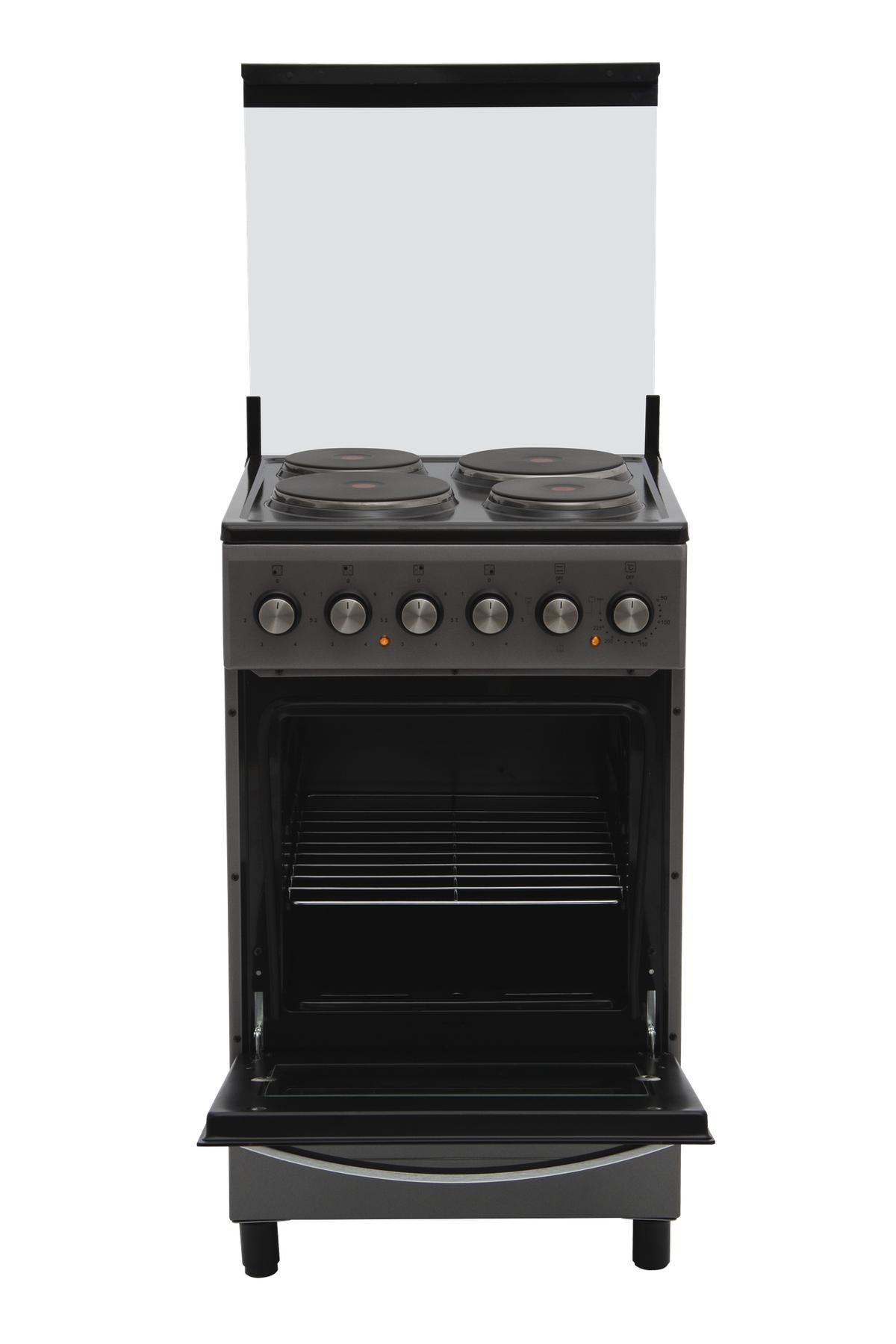 Cocina Eléctrica 50×50 Gris Kanji Black KJH-EKG001V
