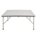 Mesa Plegable Cuadrada Gris Kanji KJ-CAMPMC01G