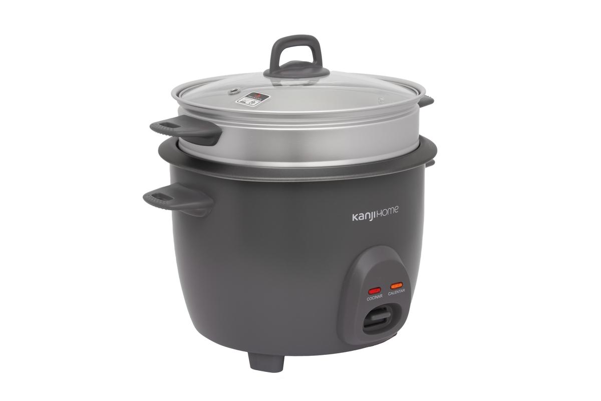 Arrocera 1,8L 2 En 1 Gris Kanji Home KJH-ARRVAPRD