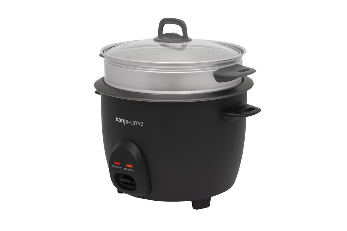 Arrocera 1,8L 2 En 1 Negra Kanji Home KJH-ARRVAPBL