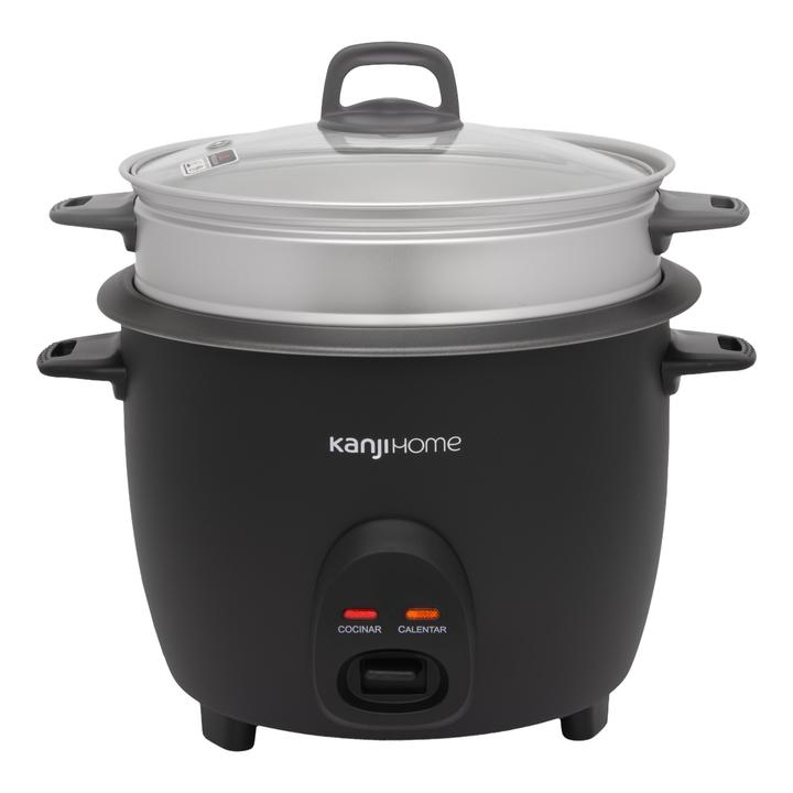 Arrocera 1,8L 2 En 1 Negra Kanji Home KJH-ARRVAPBL