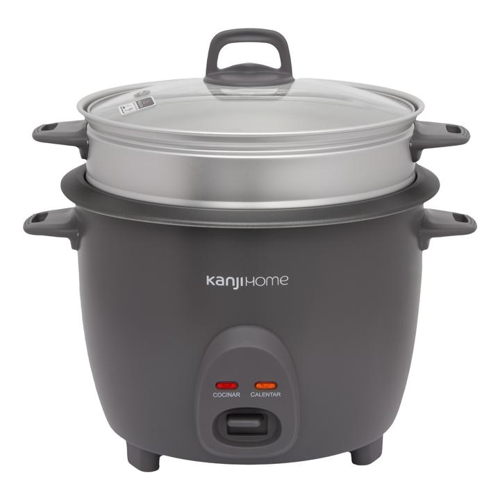 Arrocera 1,8L 2 En 1 Gris Kanji Home KJH-ARRVAPRD