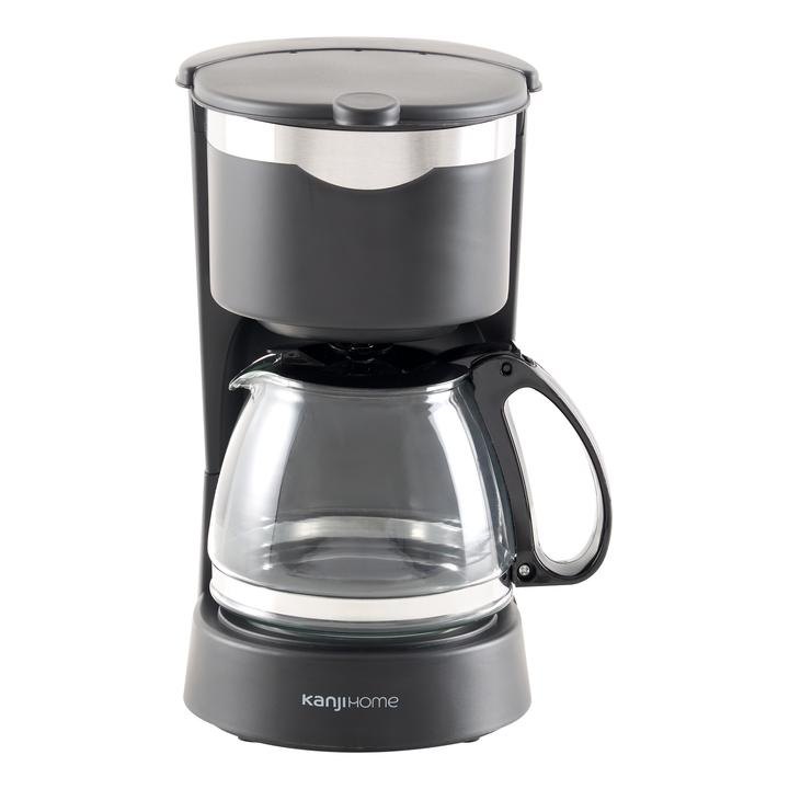 Cafetera Eléctrica 6 Tazas Negra Kanji Home KJH-CMF0800T01