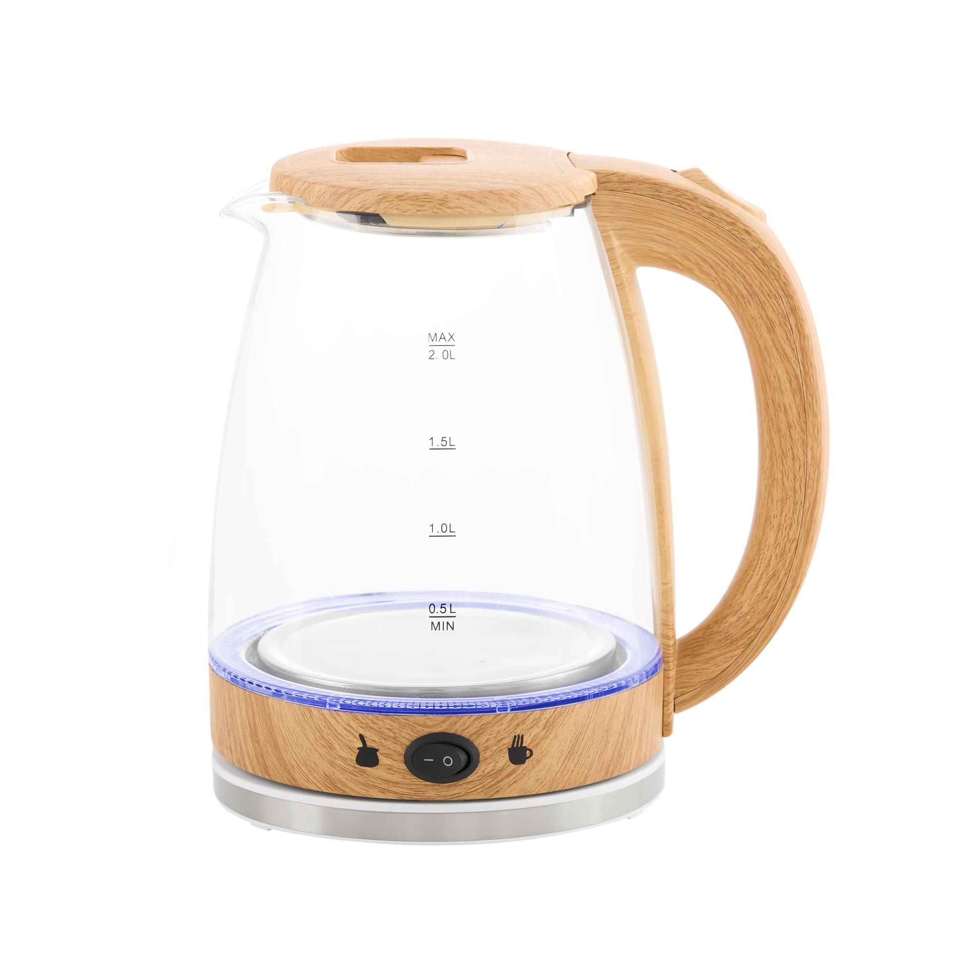 Pava Eléctrica 1,8L Corte Mate De Vidrio Kanji Home KJH-PE15001M-BK