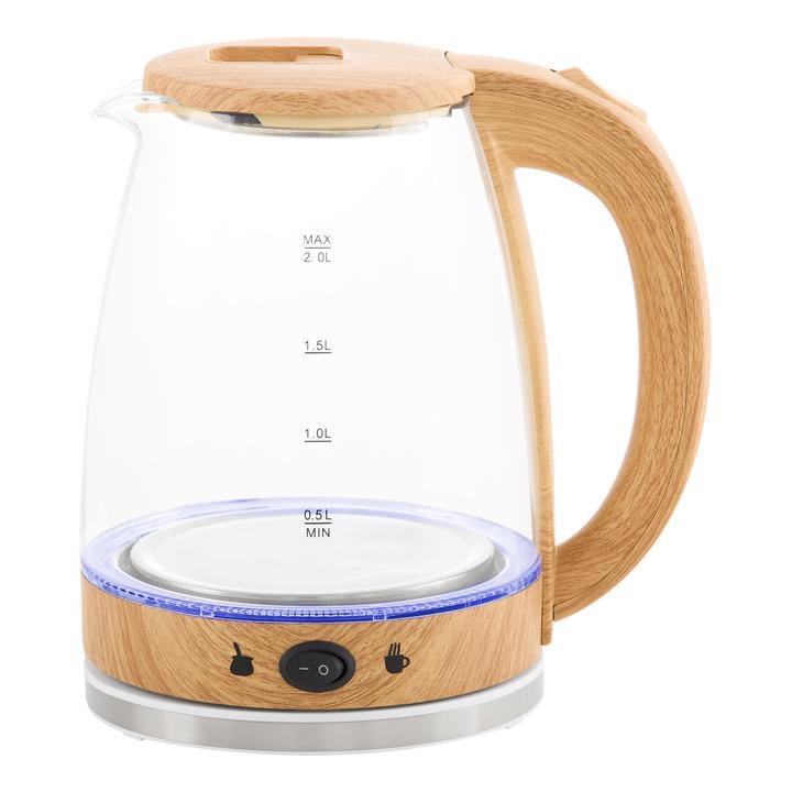 Pava Eléctrica 1,8L Corte Mate De Vidrio Kanji Home KJH-PE15001M-BK