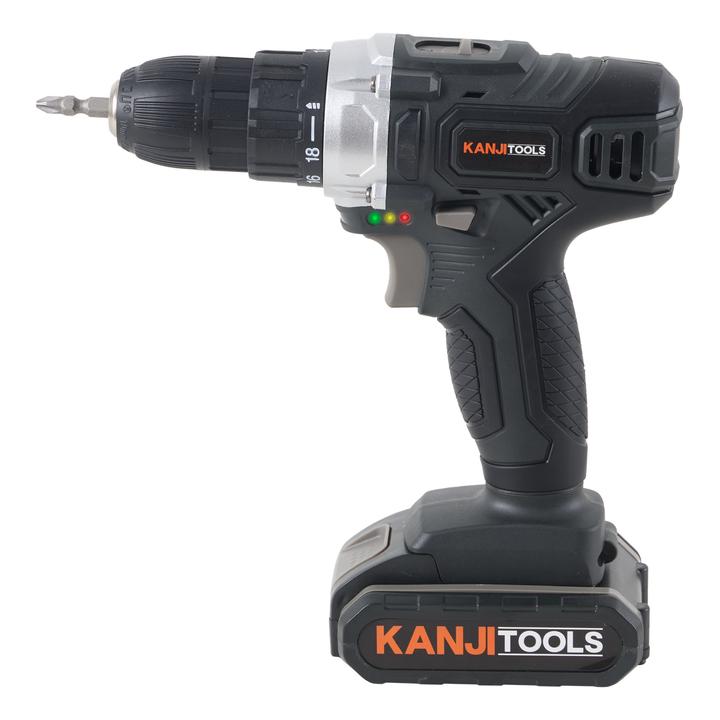 Atornillador Inalámbrico 21V Negro Kanji Tools KJT-AT211PB