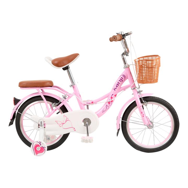 Bicicleta De Paseo Infantil Rodado 16" Rosa Kanji On Wheels KJW-16ACECAN-P