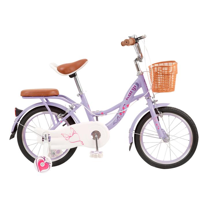 Bicicleta De Paseo Infantil Rodado 16" Violeta Kanji On Wheels KJW-16ACECAN-V