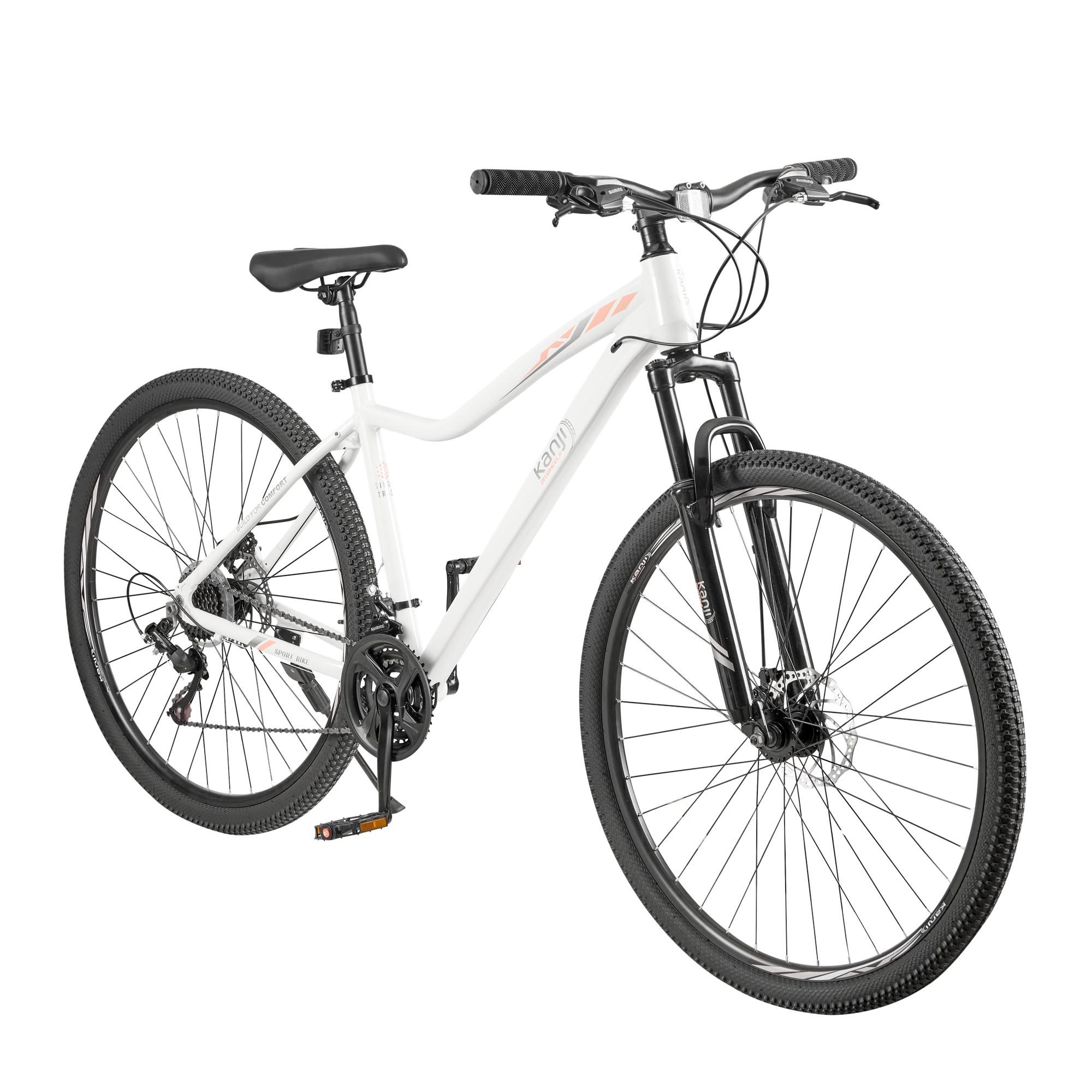 Bicicleta Mountain Bike Rodado 29" Blanca Kanji On Wheels KJW-29ALUWOM-W